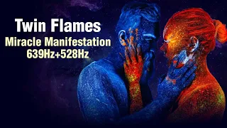 Twin Flame Miracle Manifestation 639Hz+528Hz Binaural Beats Music | Twin Flame Union 639Hz Frequency