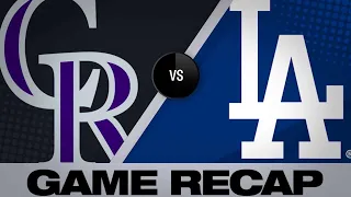 Verdugo's walk-off HR gives Dodgers 5-4 win | Rockies-Dodgers Game Highlights 6/22/19