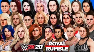 WWE 2K20 - 30 WOMEN'S ROYAL RUMBLE MATCH!