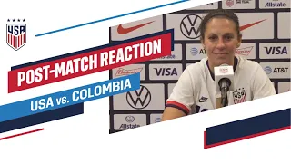 POST-MATCH REACTION: Carli Lloyd | USWNT vs. Colombia | Jan. 18, 2021