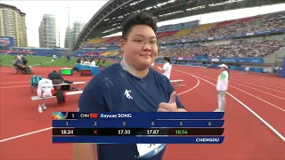 News Day 4 Athletics ShotPut W #chengdu2021