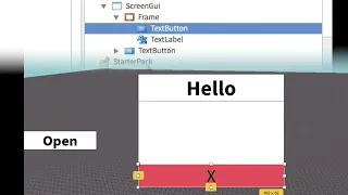How To Open And Close A Frame With A Button I Roblox Studio Tutorial