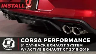 2018-2023 Mustang GT Install: Corsa 3" Active Sport to Xtreme Cat-Back Exhaust System w/4" Quad Tips