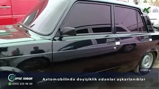 Gəncə polisi avtomobillərinə dəyişiklik edənləri aşkarlayıb