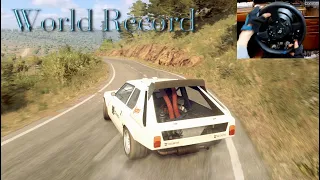 World Record #1 | DiRT Rally 2.0 - Lancia Delta S4 Group.B | Steering  Wheel Gameplay