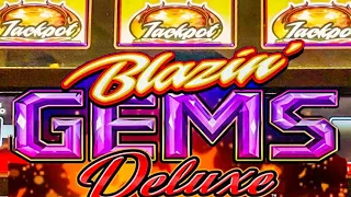 Blazin Gems Deluxe 3 Reel 9 Line Slot Progressive Jackpot