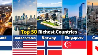 TOP 50 RICHEST Countries In The world 2024 | GPD Per Capita.