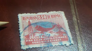 sellos BOLIVIA 0.50 AÑO 1950 APROXIMADAMENTE