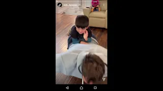 Nick Bateman is Doing Push-Ups with his son Chase Bateman