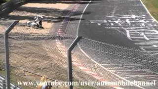 Nordschleife nurburgring little Motorcycle crash accident chute