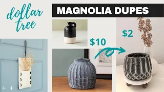 DIY MAGNOLIA DUPES // DOLLAR TREE // CHEAP CRAFTS