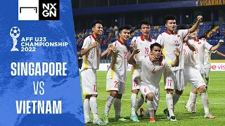 AFF U23 Championship 2022 | Singapore vs Vietnam highlights