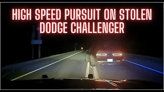 PURSUIT of Stolen Dodge Challenger by Arkansas State Police - PIT / TVI Maneuver ends chase #pit