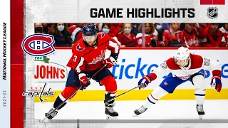 Canadiens @ Capitals 11/24/21 | NHL Highlights