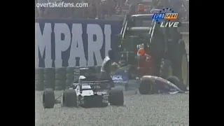 The Start of the 1994 German GP - Multiple Crashes