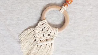 Easy steps to make macrame ornament | Car Diffuser | #macrametutorial #macramediy  #macrameornament