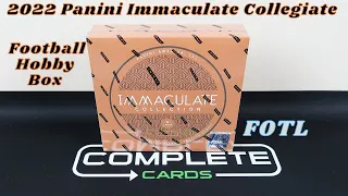 2022 Panini Immaculate Collegiate Football Hobby Box FOTL