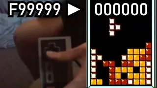 First Ever SCORE ROLLOVER in NES Tetris