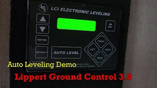 How to level your RV - Demo of Lippert ground control 3.0 Auto Level system