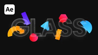 Glass Distortion Typography Tutorial | Text Animation in After Effects