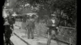 Panorama of moving sidewalk Paris Expo 1900