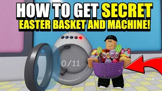 How to get SECRET EASTER BASKET and MACHINE! Laundry Simulator Roblox