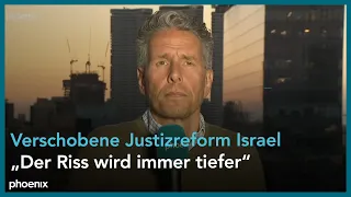 Lage in Israel: Michael Bewerunge (ZDF Tel Aviv) zur verschobenen Justizreform