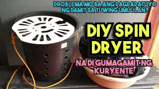 DIY MANUAL SPIN DRYER CLOTHES