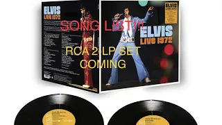 UPDATE: Song List Elvis On Tour Sony Legacy RCA 2-LP Set coming 2023. The King’s Court