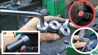 How to make hexagonal hole 🔩⚙️🥽