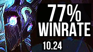 KINDRED vs KAYN (JUNGLE) | 77% winrate, 11/1/5, Legendary | KR Grandmaster | v10.24