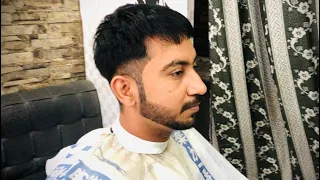 Saloop hair cut beard 🧔‍♂️💫💈#hairstyle #haircut #fadecut #haircutt #naveedhaircut#youtubeshorts