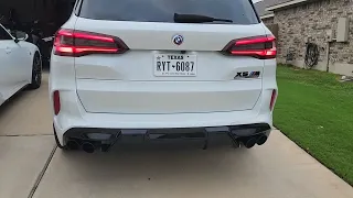 2023 BMW X5M Competition exhaust 3 - Resonator delete, and MAD secondary cat delete pipes installed