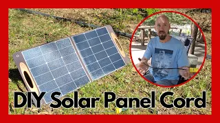 DIY Solar Cord EXTENSION for portable Solar panel | DIY a longer cord for FREE