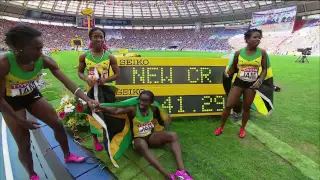 Moscow 2013 - 4X100m Women - Final