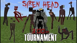 Siren Head 3am Tournament (Which Siren Head MOD is the KING of 3AM??) Minecraft PE