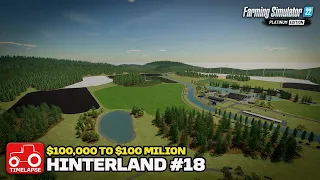 EXTENDING AND CREATING NEW FIELDS!! [Hinterland $100,000 To $100 Million] FS22 Timelapse # 18