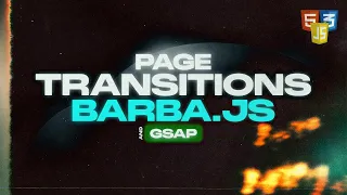HTML Page Transition | Barba JS Page Transitions | HTML, CSS & JavaScript (GSAP)