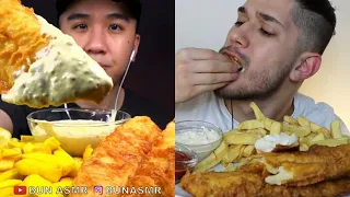 THE BEST ASMR Fish and Chip Mukbang Compilation