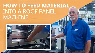 How to Feed Metal Coil Into a Portable Roof Panel Machine