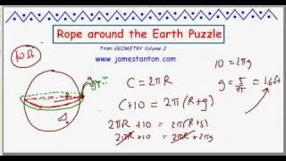 Wrapping a Rope around the Earth Puzzle (TANTON Mathematics)