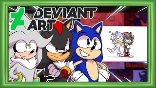 Team SSS Visit Deviant Art - SONIC & SILVER KISSING SHADOW?!?