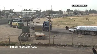 Llega ayuda a Gaza mientras Israel intensifica la ofensiva en Gaza