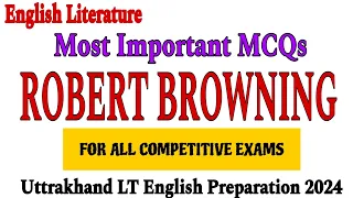 robert browning mcq | mcq on robert browning | robert browning mcq questions | robert browning