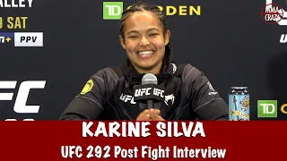 Karine Silva talks on 1 second left submission win over Maryna Moroz at UFC 292