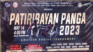 Patiribayan Panga Boxing 2023, The main event Floyd Gaspi Vs. Rudy Britanico. @borabogabtv7130