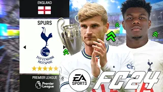 I Rebuilt TOTTENHAM HOTSPUR to Win Trophies! in FC 24 Career Mode!