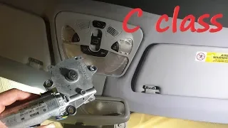 Mercedes w203 Panoramic Sunroof Motor Replacement - stuck / repair c200 c160 c180 c230