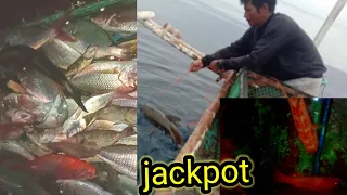 p2.kitang di lubid.JACKPOT  din sa wakas naabutan pa ng dilim sa dami ng huli🐟🦈