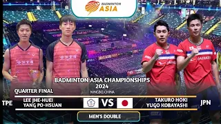 QF | Lee / Yang (TPE) Vs Hoki / Kobayashi (JPN) | Badminton Asia Championships 2024